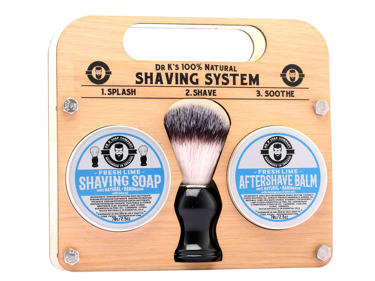 Shaving System, All Natural, Handmade in Ireland: Fresh Lime