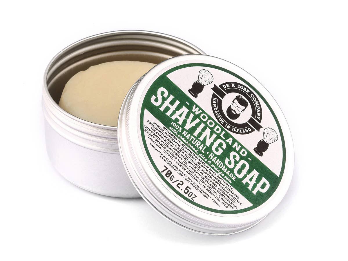 Shaving Soap, All Natural, Handmade in Ireland: Woodland