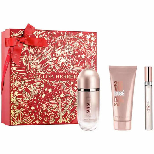 212 VIP Rose EDP 80 ml Set 3 Pieces