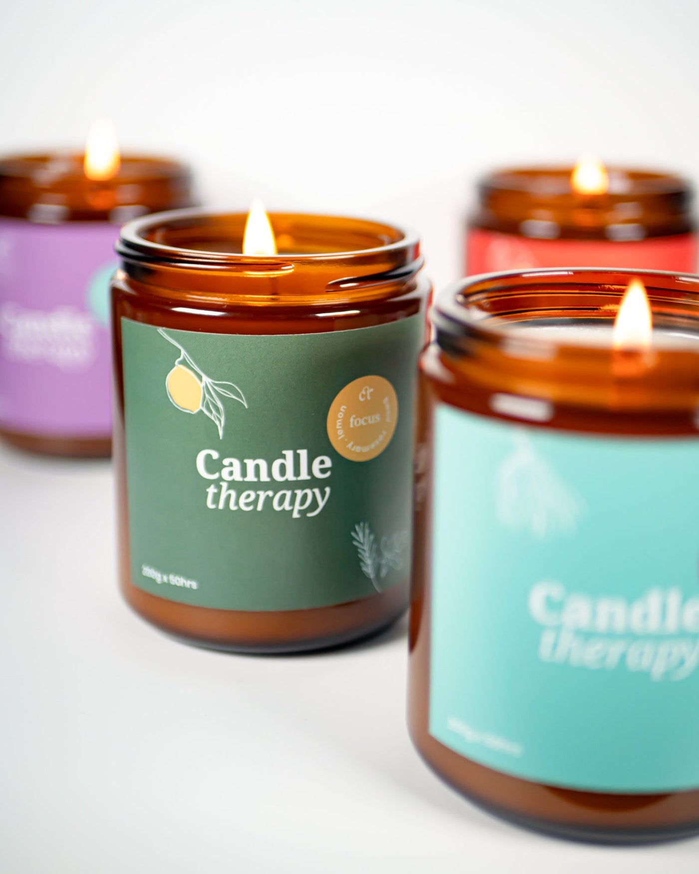 Focus Aromatherapy Oil Soy Wax Candle