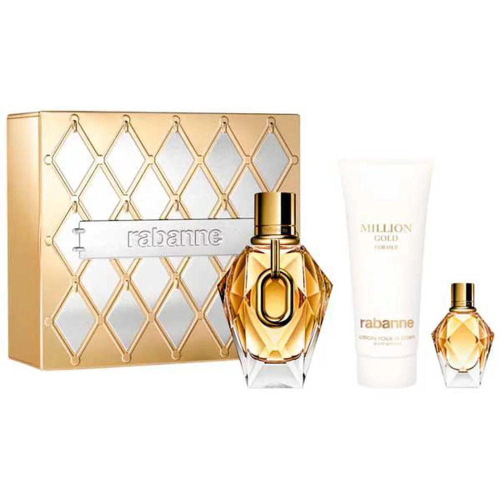 Million Gold For Her Refillable EDP 90ml 100ml Lotion 10ml EDP