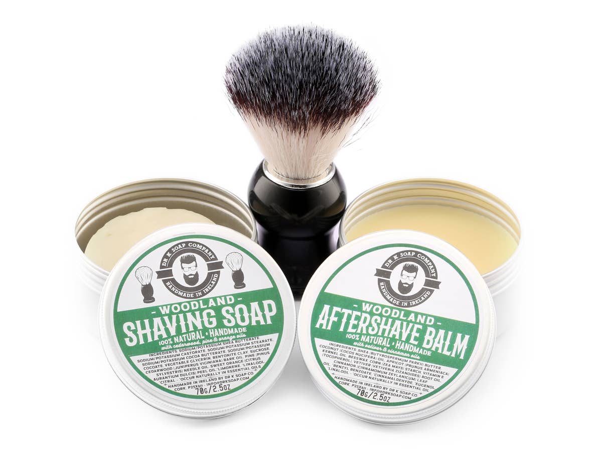 Shaving System, All Natural, Handmade in Ireland: Woodland