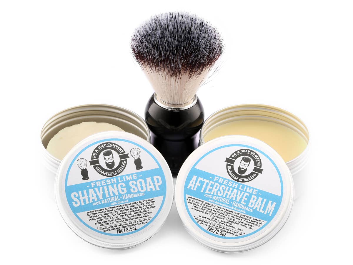 Shaving System, All Natural, Handmade in Ireland: Fresh Lime